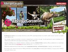 Tablet Screenshot of alberguecorconte.com